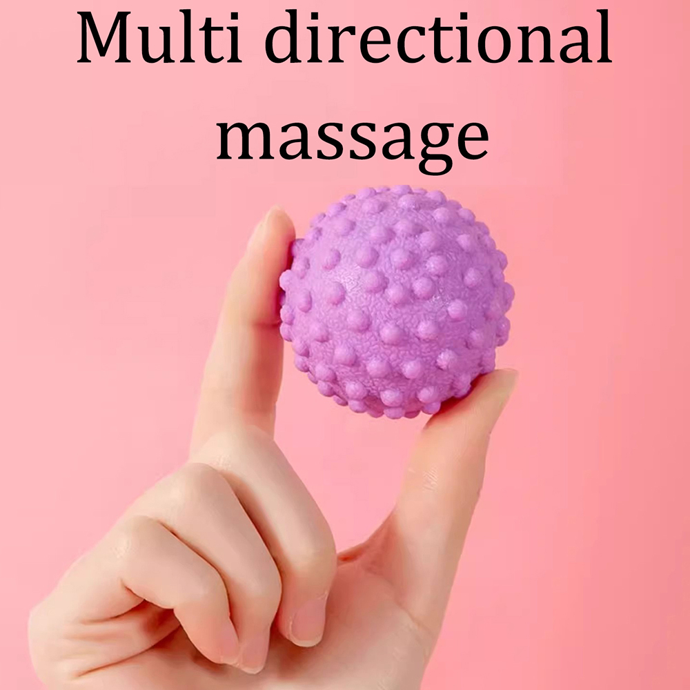 Yoga Fitness Ball - Bola Pijat Fascia TPR Portabel, Bola