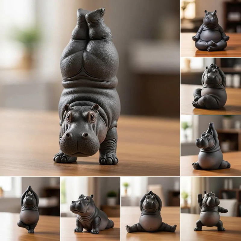 Yoga Fitness Model - Patung Kuda Nil Yoga Master, Figur