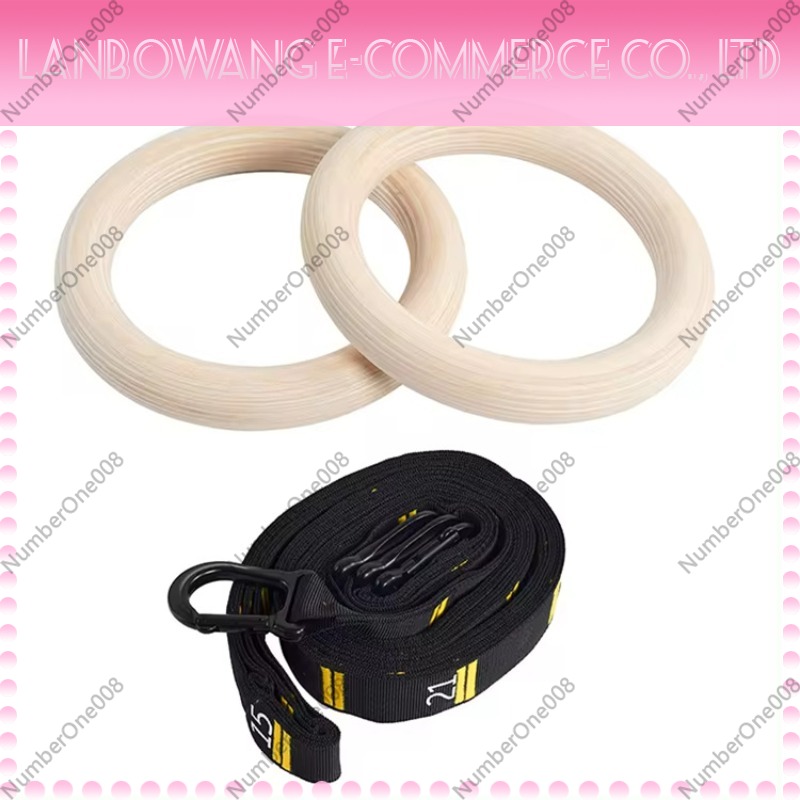 Gymnastics Rings - Set Ring Senam Kayu Birch Solid