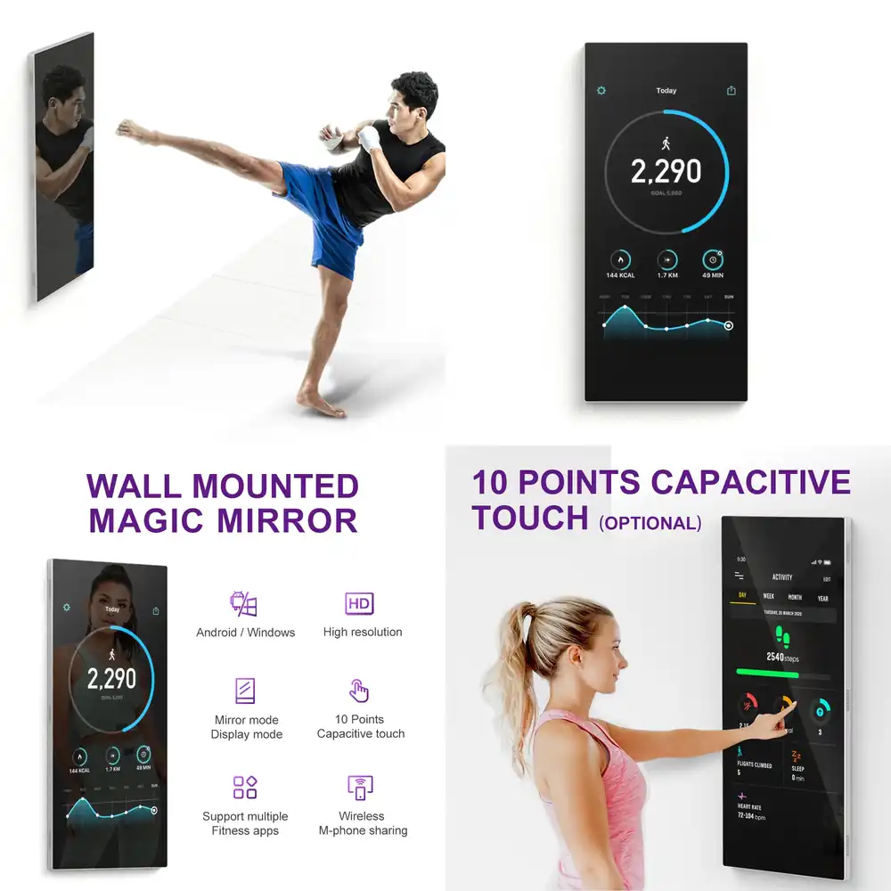 Yoga Fitness App - Cermin Interaktif Dinding untuk Aplikasi Kebugaran,
