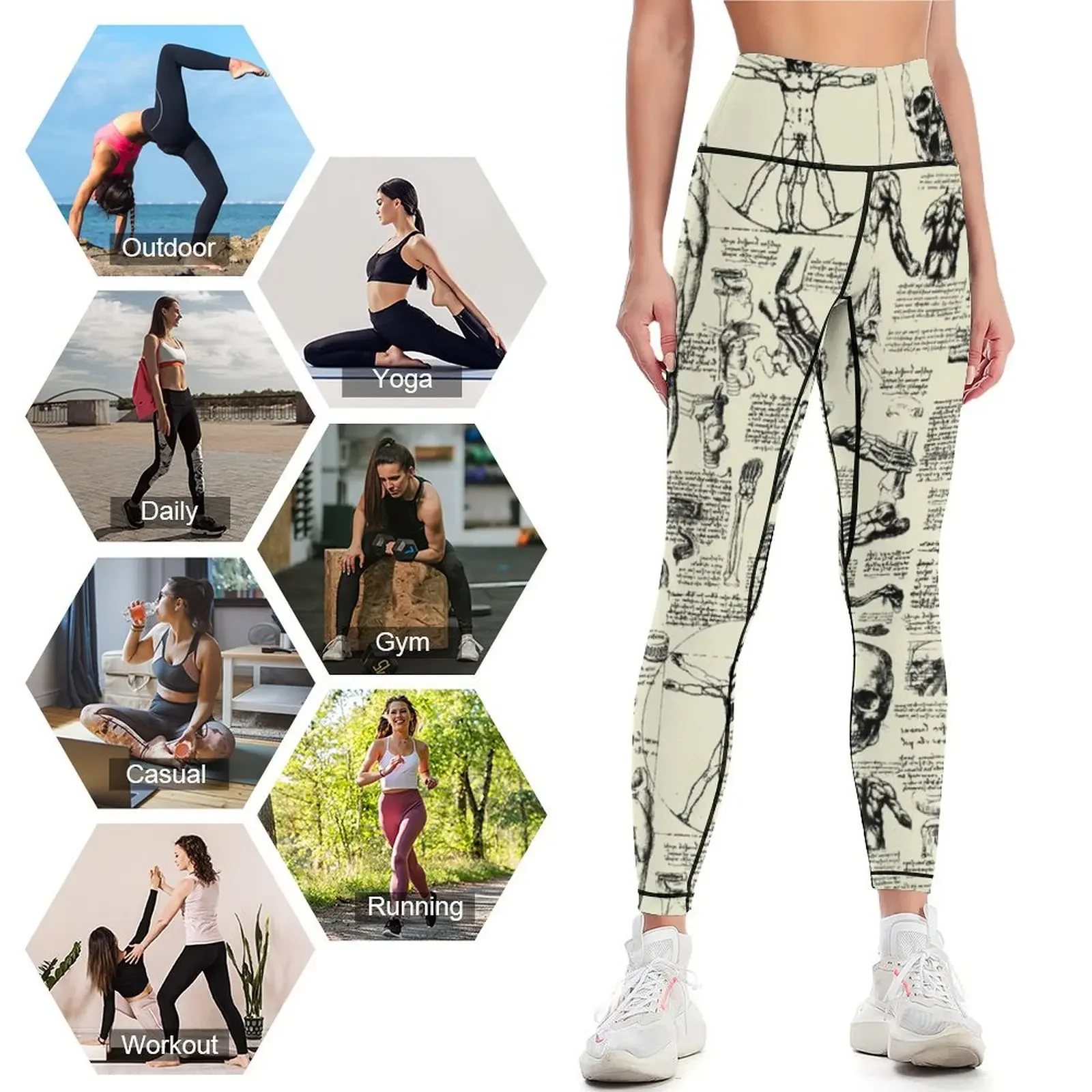 Sketsa Anatomi Da Vinci // Leg - Yoga Anatomy Of Fitness ulasan dan harga