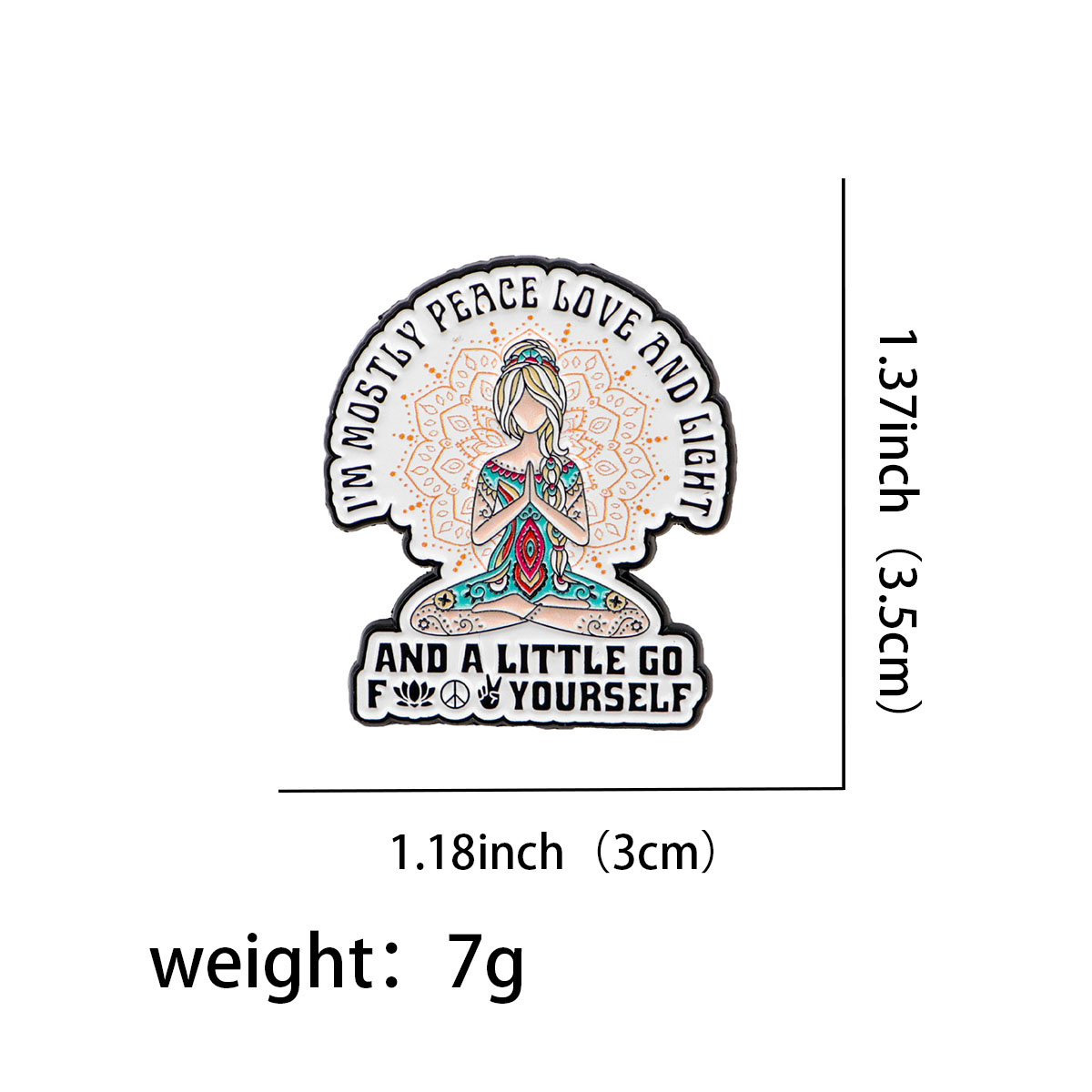 Pin Enamel Yoga Lucu Bros Kuti - Yoga Fitness Model ulasan dan harga