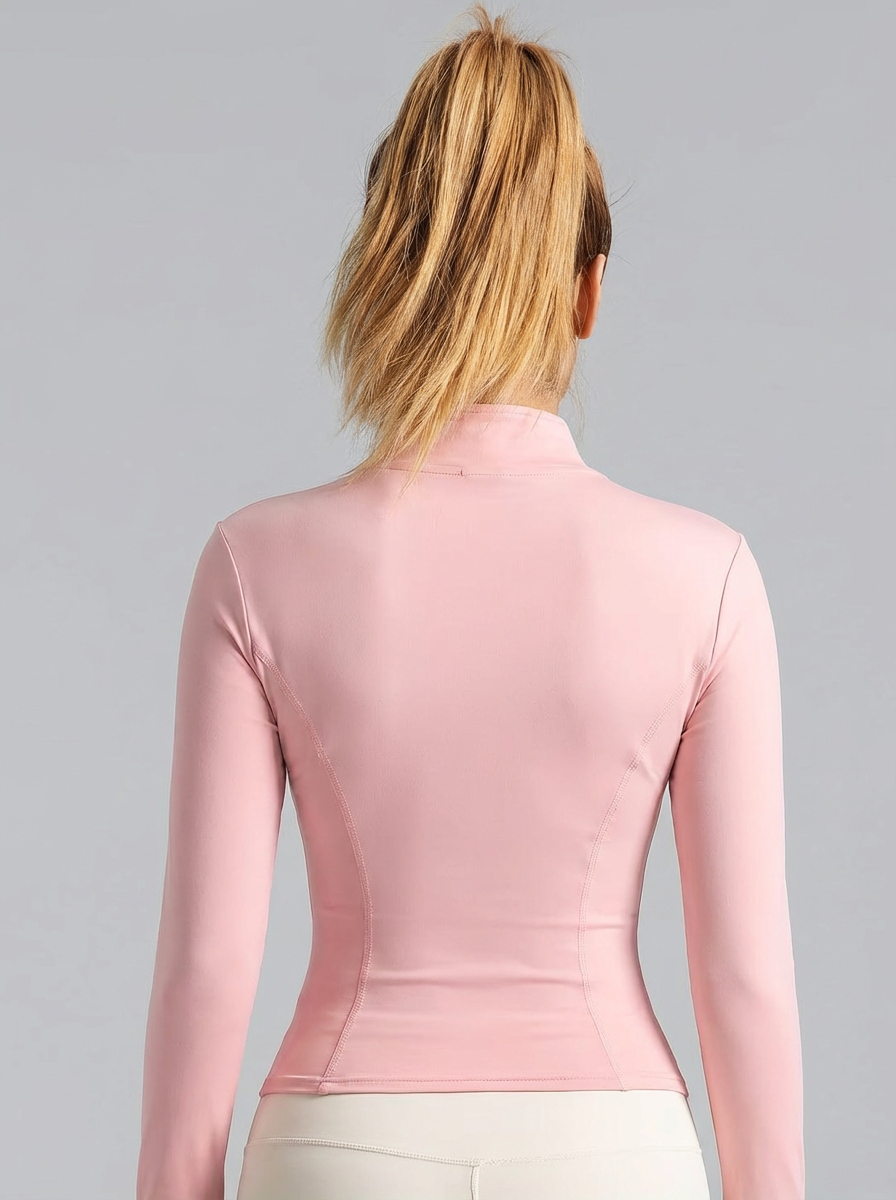 Jaket Yoga Wanita Warna Pink M - Yoga Fitness Up ulasan dan harga