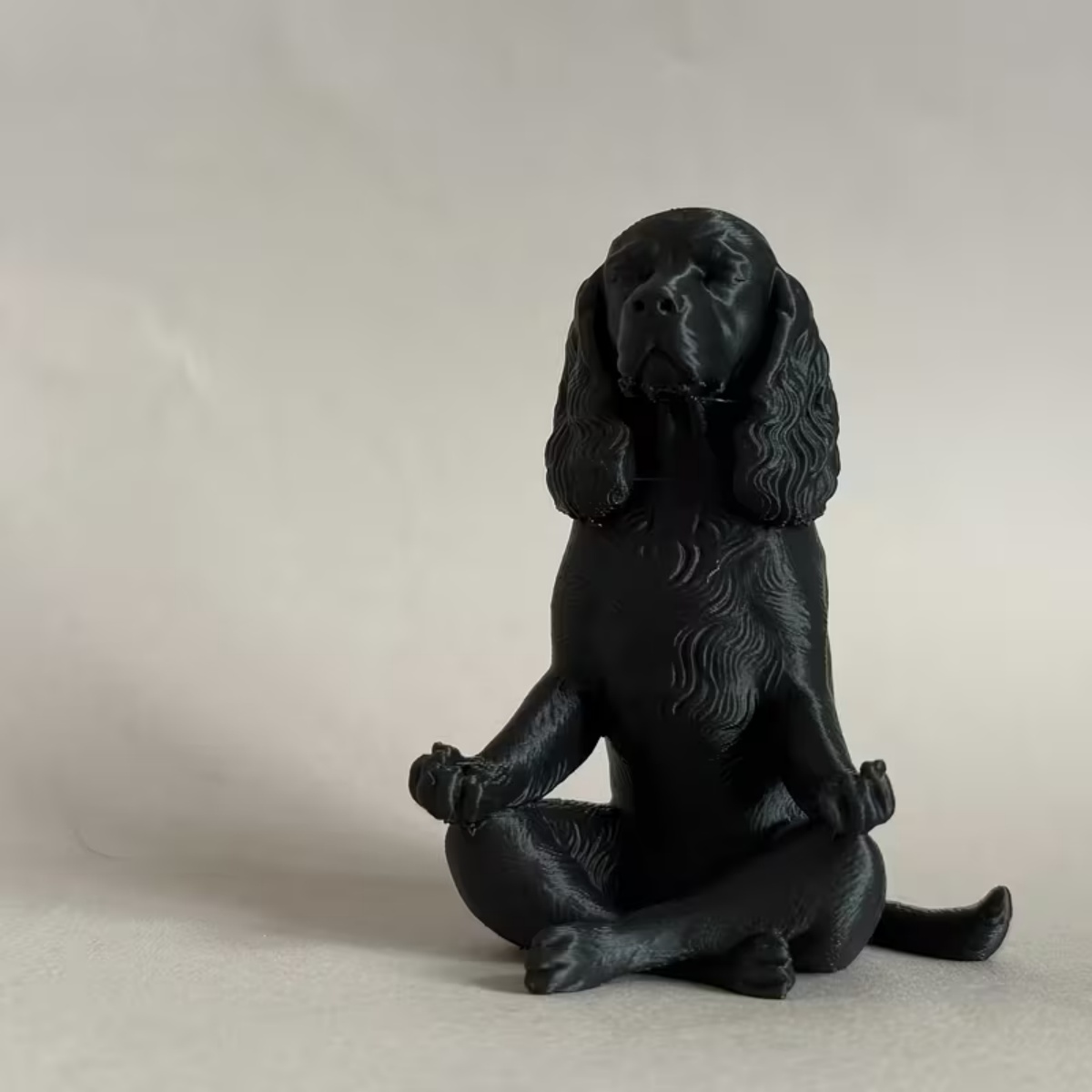 Patung Anjing Cocker Spaniel H - Yoga Fitness Model ulasan dan harga