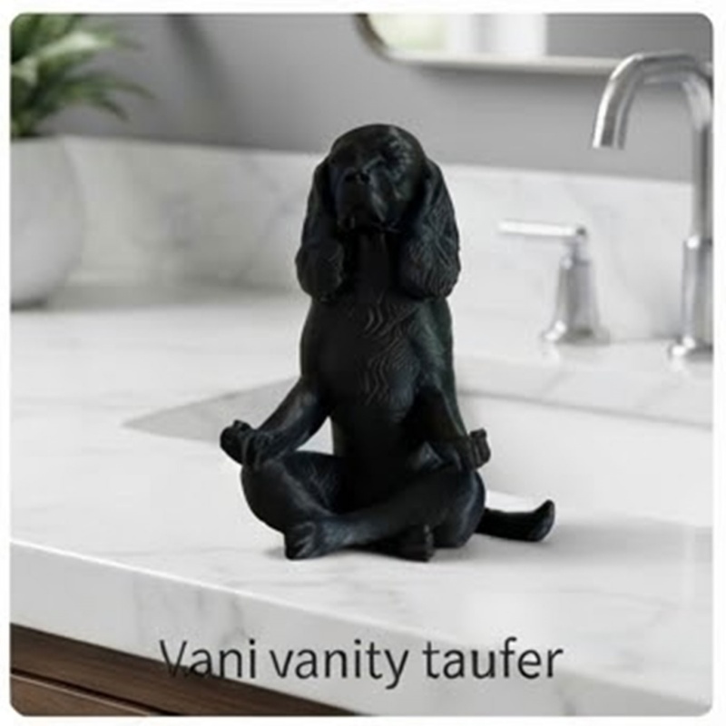 Patung Anjing Cocker Spaniel H - Yoga Fitness Model ulasan dan harga