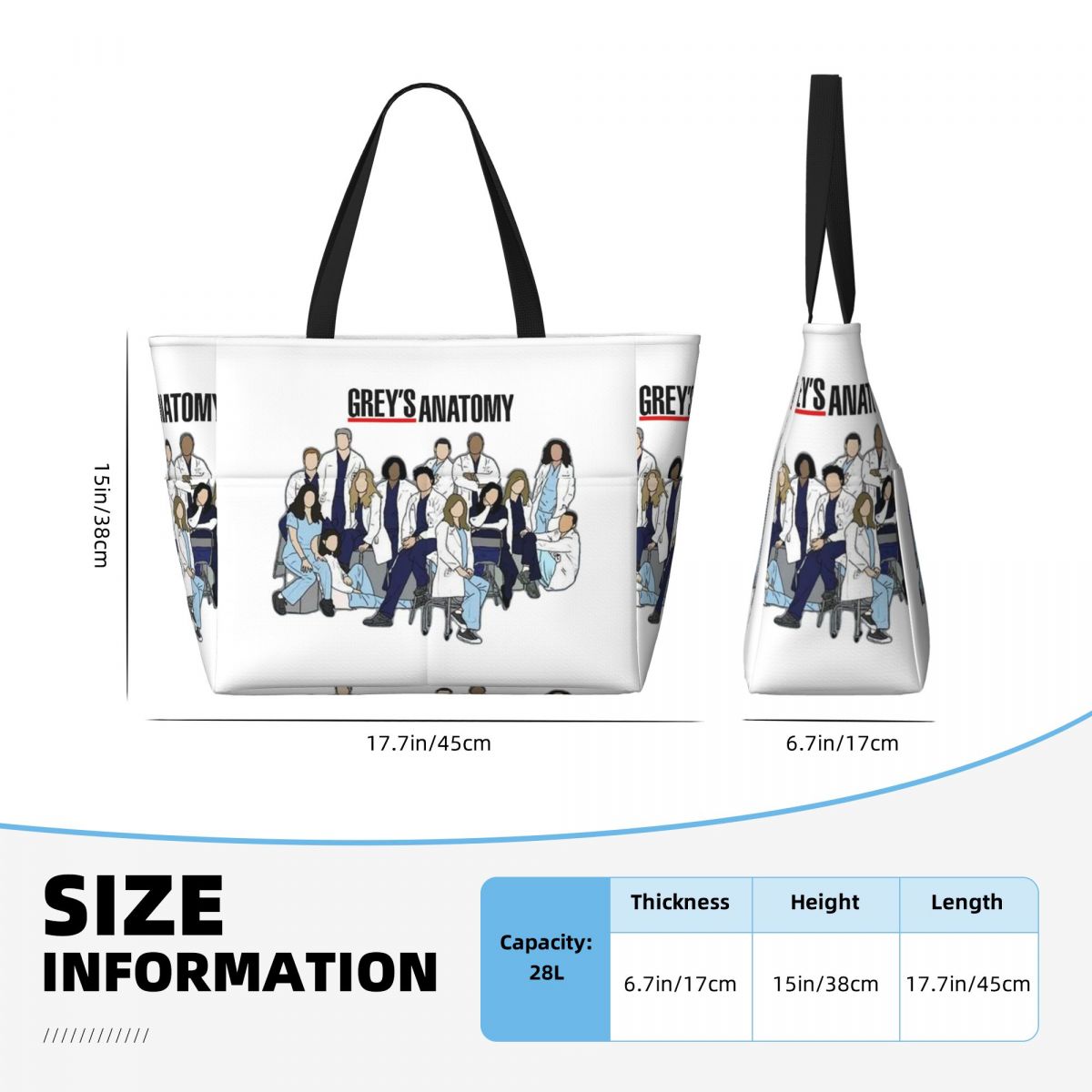 Tas Tote Pantai Greys Anatomy  - Yoga Anatomy Of Fitness ulasan dan harga