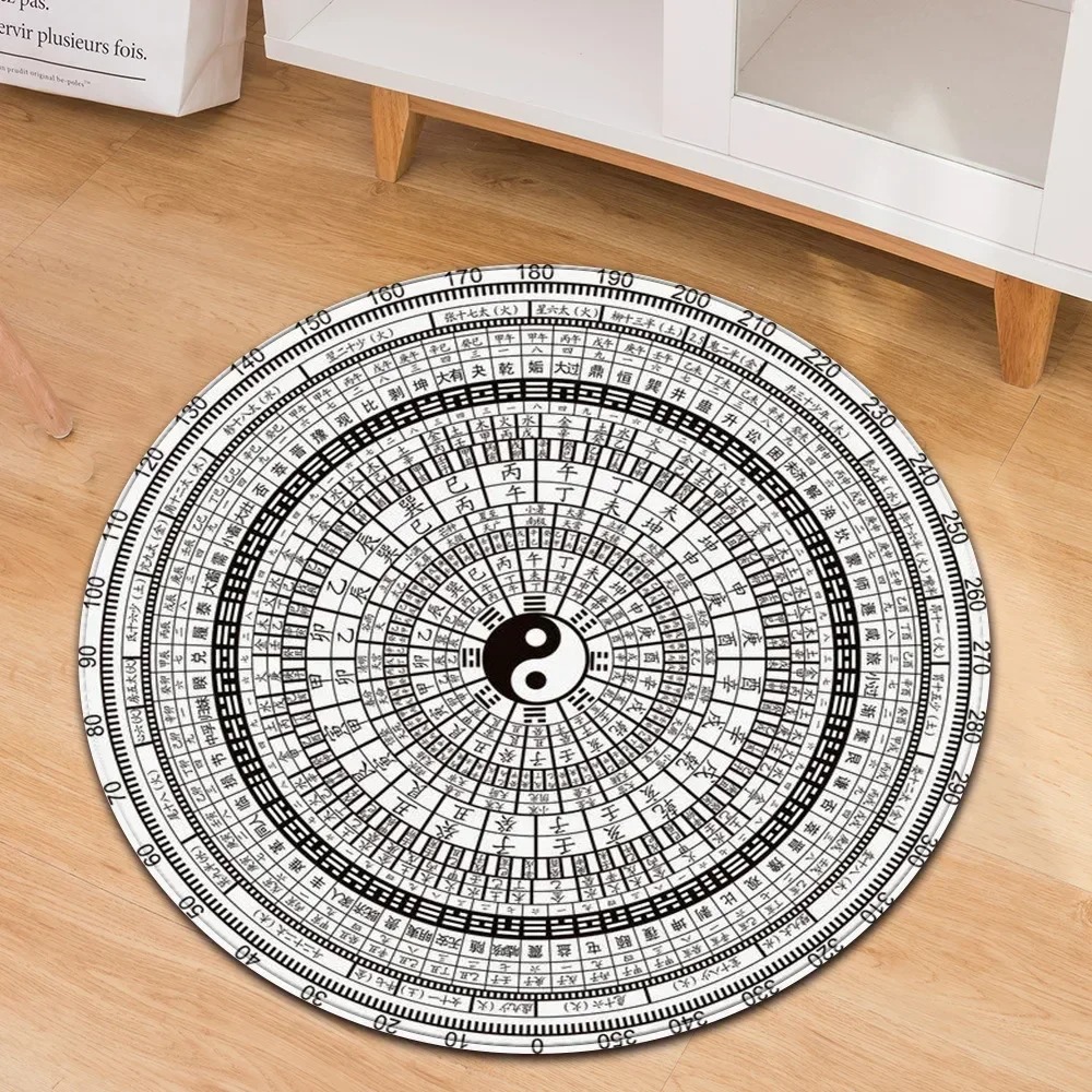 Yin Yang Taiji Karpet Bulat Bu - Yoga Fitness Model ulasan dan harga