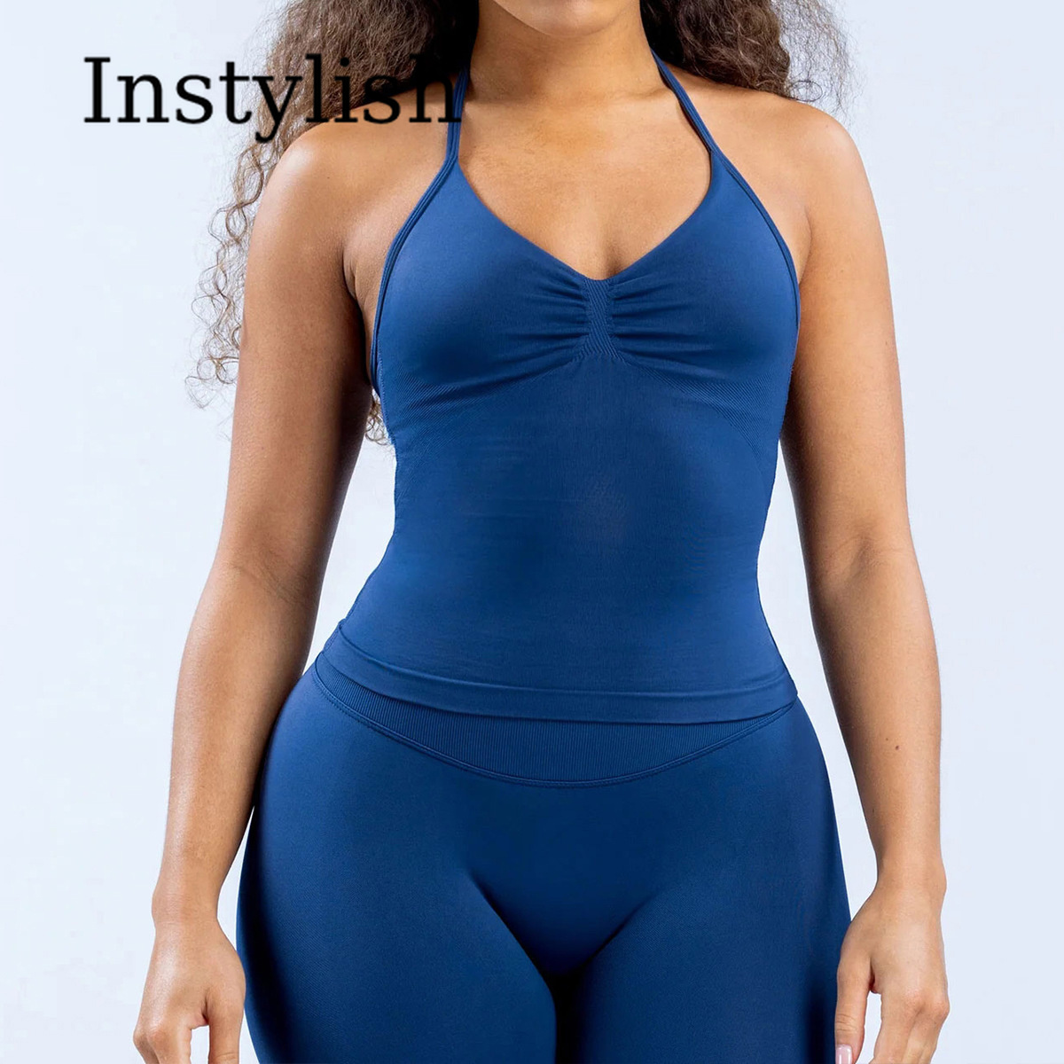 Set Yoga Wanita 2 Potong Tanpa - Yoga & Fitness With Denise ulasan dan harga