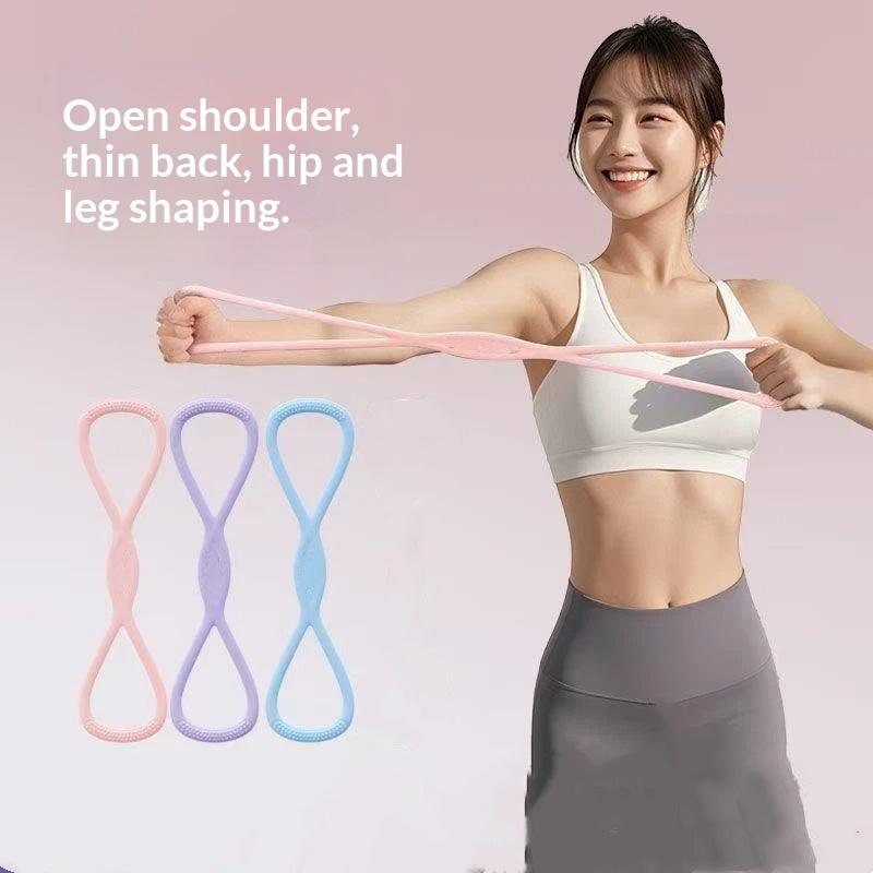 Pita Resistensi Silikon Bentuk - Yoga Fitness Model ulasan dan harga